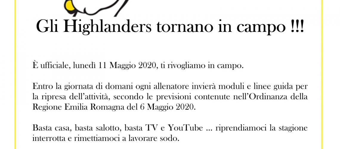 All.1 -Comunicato Ufficiale Highlanders del 8.5.2020-1