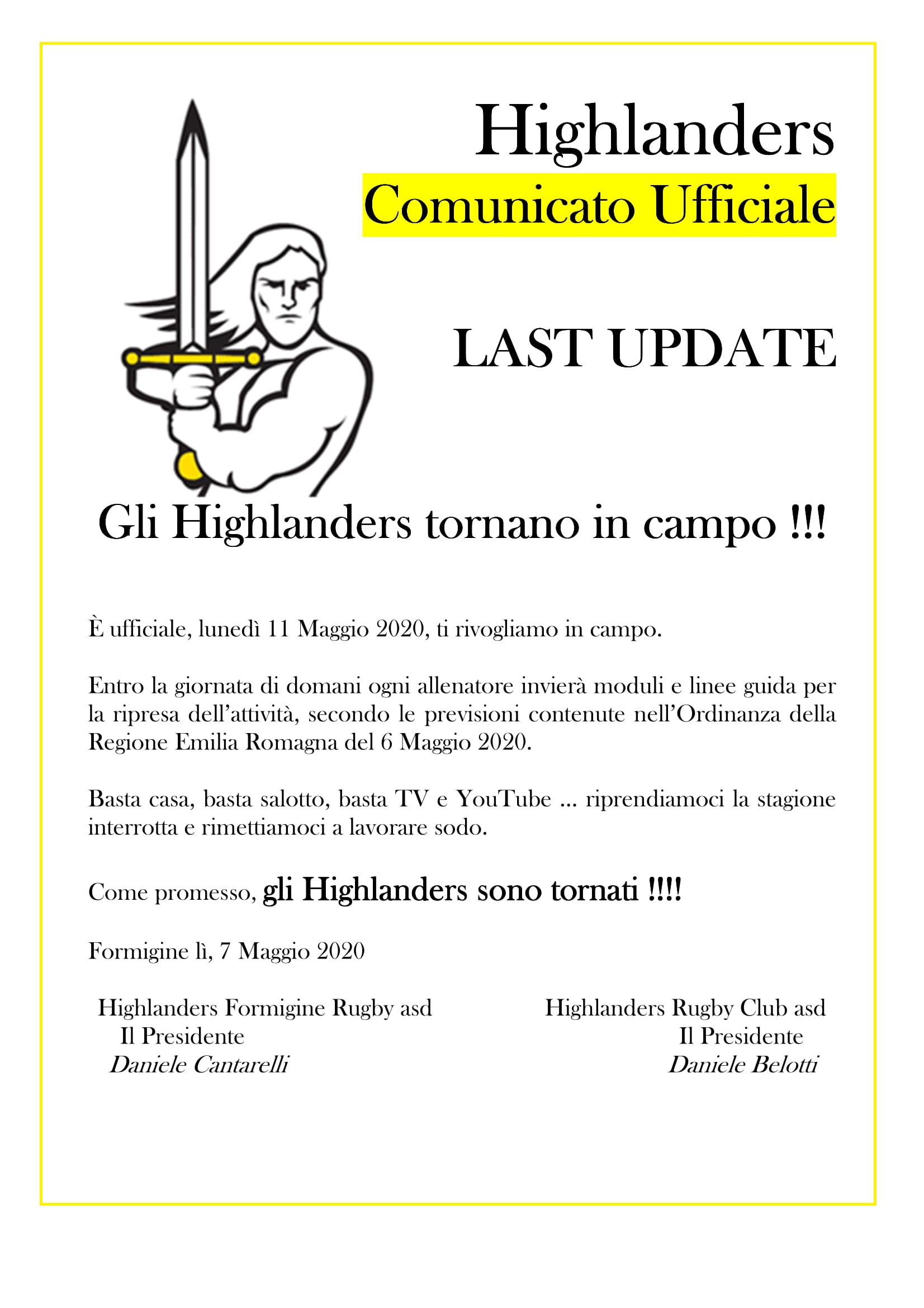 All.1 -Comunicato Ufficiale Highlanders del 8.5.2020-1